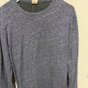 Faherty reversible grey/green Crewneck sweater size large